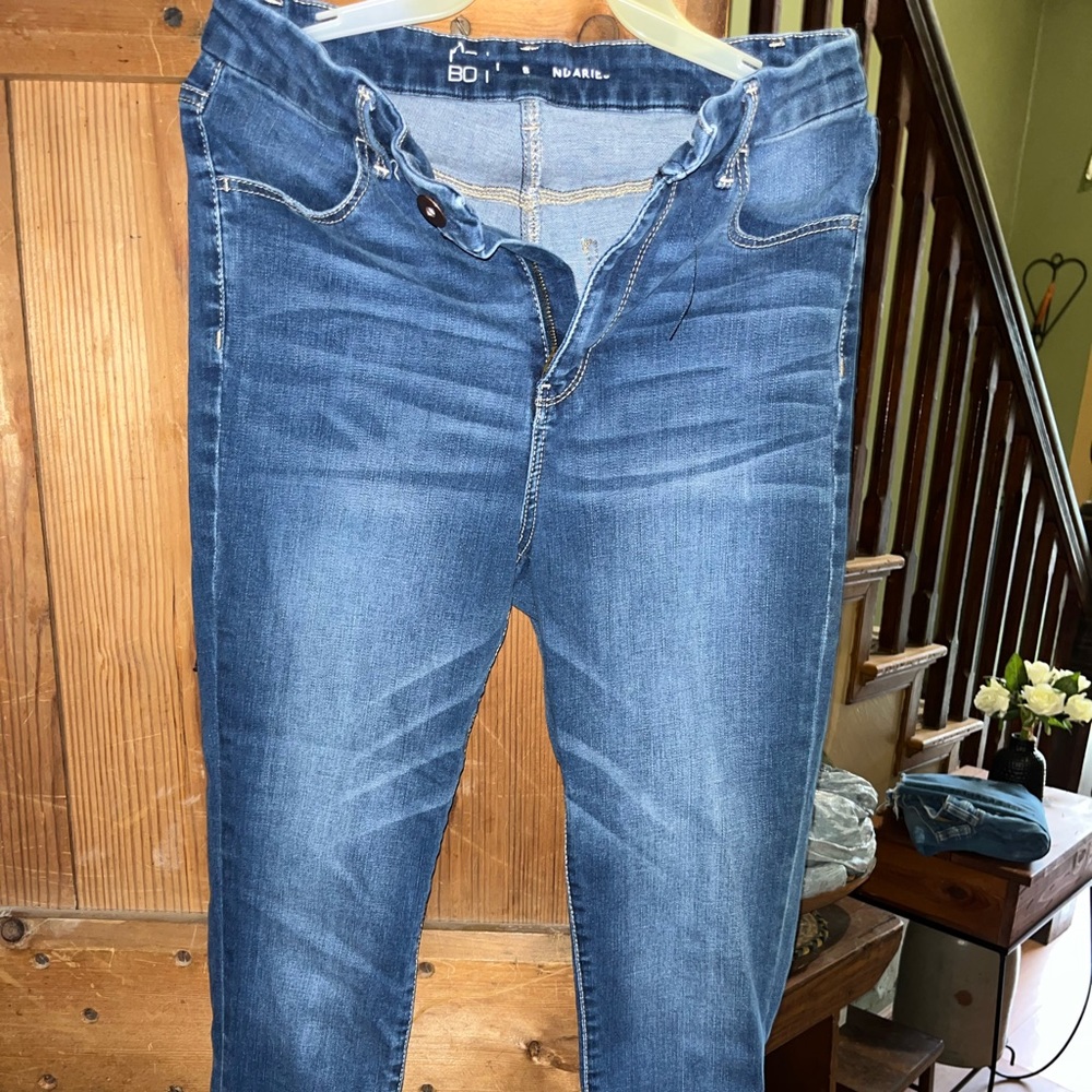 No Boundaries denim crop ankle jeans